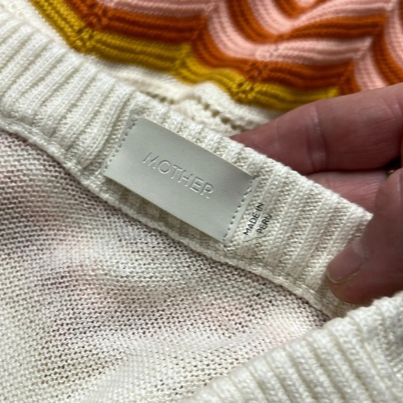 MOTHER The Cut It Out Knit Crochet Midi Skirt Size XS - Picture 7 of 16